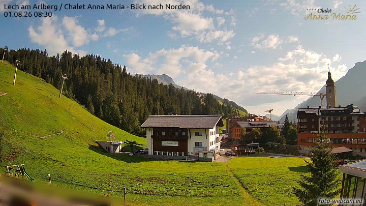 Archiv Foto Webcam Schlegelkopfareal, Lech