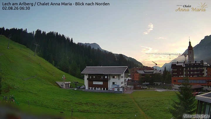 Archiv Foto Webcam Schlegelkopfareal, Lech