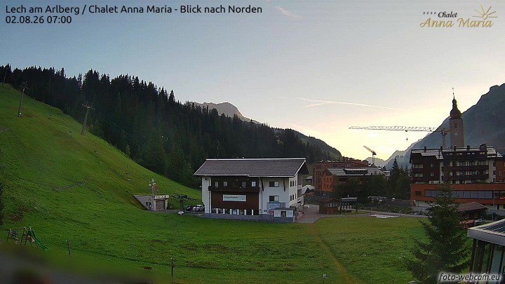 Archiv Foto Webcam Schlegelkopfareal, Lech