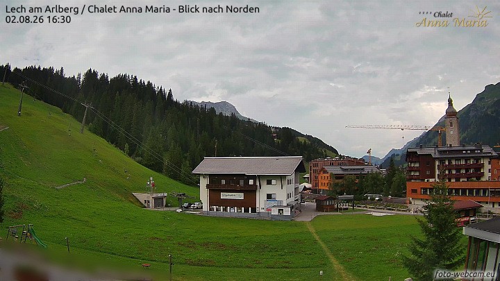 Archiv Foto Webcam Schlegelkopfareal, Lech