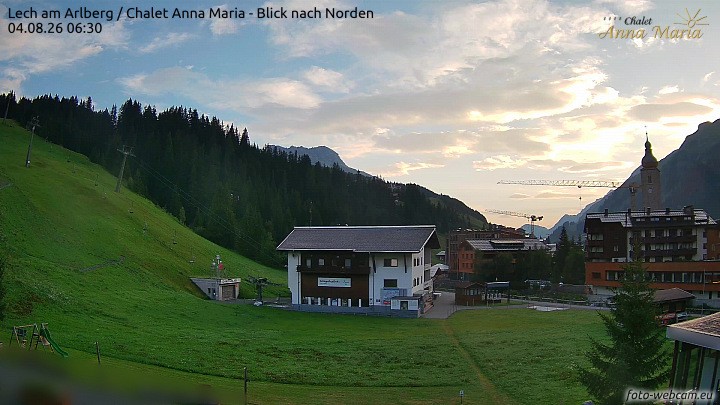 Archiv Foto Webcam Schlegelkopfareal, Lech
