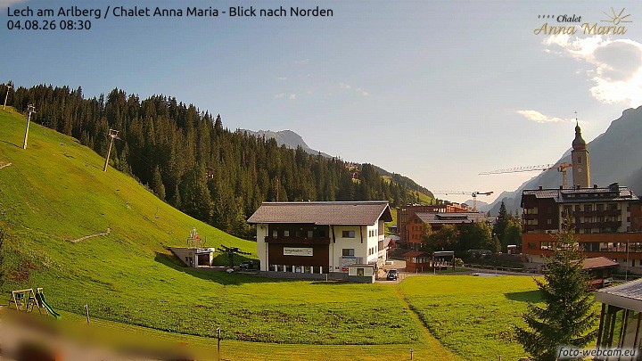 Archiv Foto Webcam Schlegelkopfareal, Lech