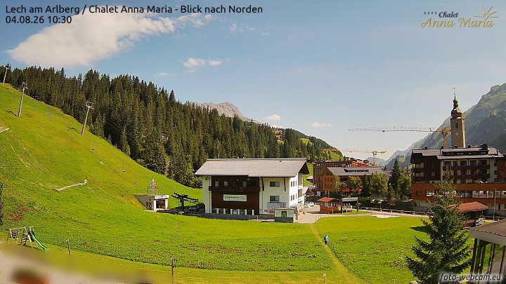 Archiv Foto Webcam Schlegelkopfareal, Lech