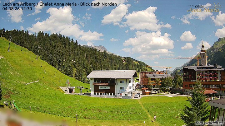 Archiv Foto Webcam Schlegelkopfareal, Lech
