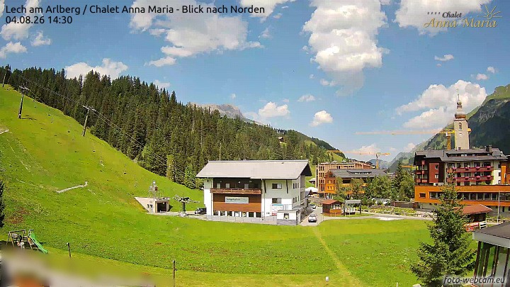 Archiv Foto Webcam Schlegelkopfareal, Lech