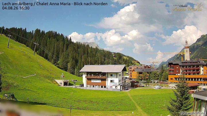Archiv Foto Webcam Schlegelkopfareal, Lech