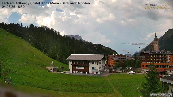 Archiv Foto Webcam Schlegelkopfareal, Lech