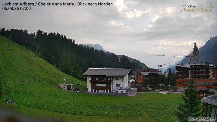 Archiv Foto Webcam Schlegelkopfareal, Lech