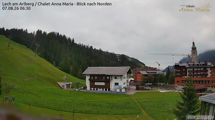 Archiv Foto Webcam Schlegelkopfareal, Lech