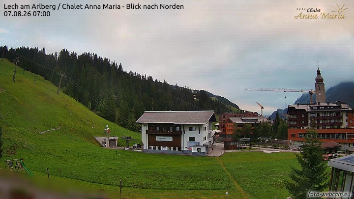 Archiv Foto Webcam Schlegelkopfareal, Lech