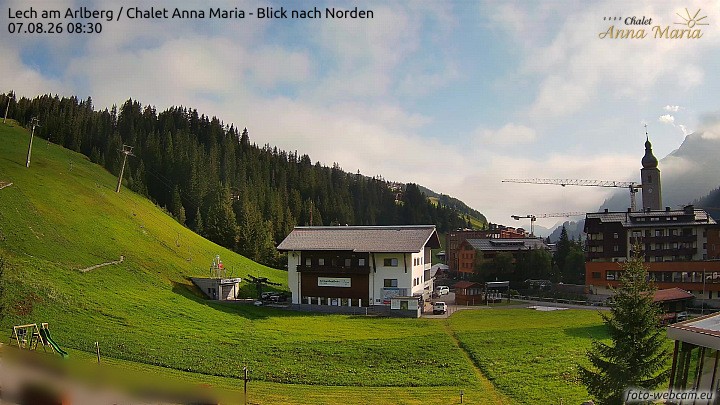 Archiv Foto Webcam Schlegelkopfareal, Lech