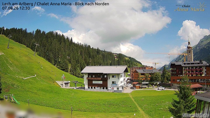 Archiv Foto Webcam Schlegelkopfareal, Lech