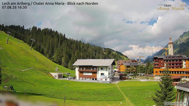 Archiv Foto Webcam Schlegelkopfareal, Lech