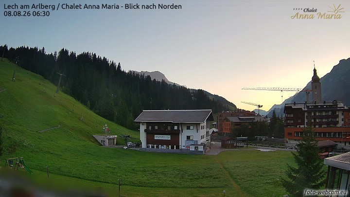 Archiv Foto Webcam Schlegelkopfareal, Lech