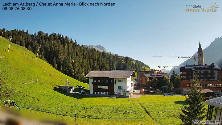 Archiv Foto Webcam Schlegelkopfareal, Lech