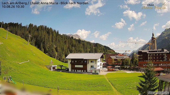 Archiv Foto Webcam Schlegelkopfareal, Lech