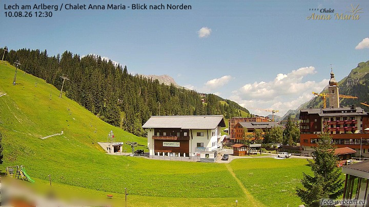Archiv Foto Webcam Schlegelkopfareal, Lech