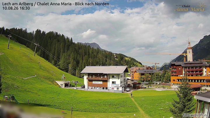 Archiv Foto Webcam Schlegelkopfareal, Lech