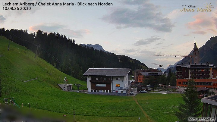 Archiv Foto Webcam Schlegelkopfareal, Lech