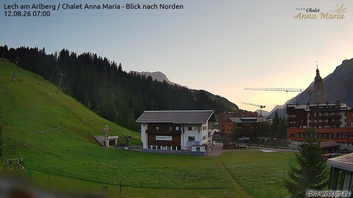 Archiv Foto Webcam Schlegelkopfareal, Lech