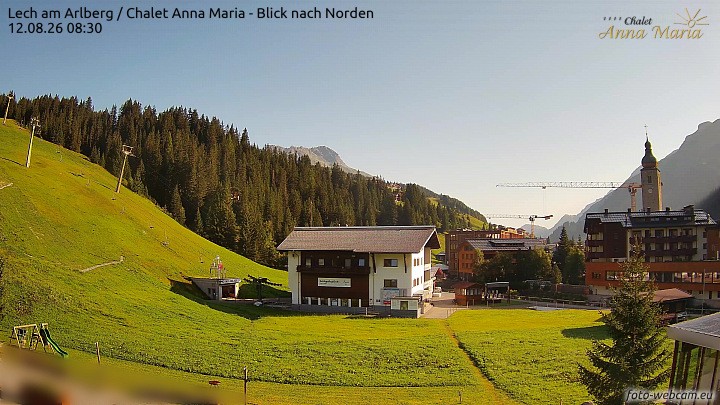 Archiv Foto Webcam Schlegelkopfareal, Lech