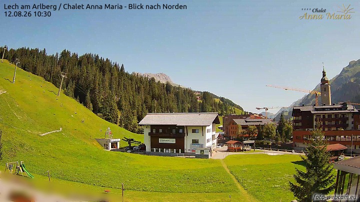 Archiv Foto Webcam Schlegelkopfareal, Lech