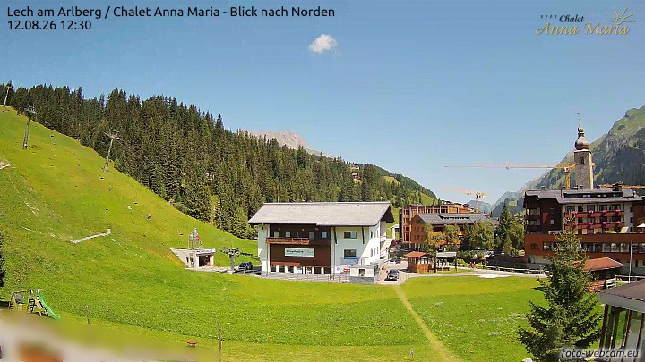Archiv Foto Webcam Schlegelkopfareal, Lech