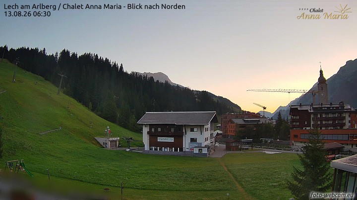 Archiv Foto Webcam Schlegelkopfareal, Lech