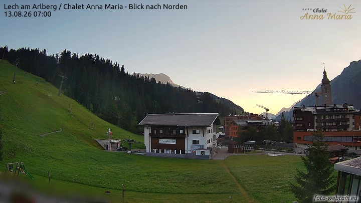 Archiv Foto Webcam Schlegelkopfareal, Lech