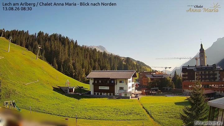 Archiv Foto Webcam Schlegelkopfareal, Lech