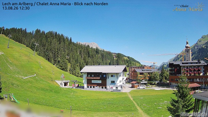 Archiv Foto Webcam Schlegelkopfareal, Lech