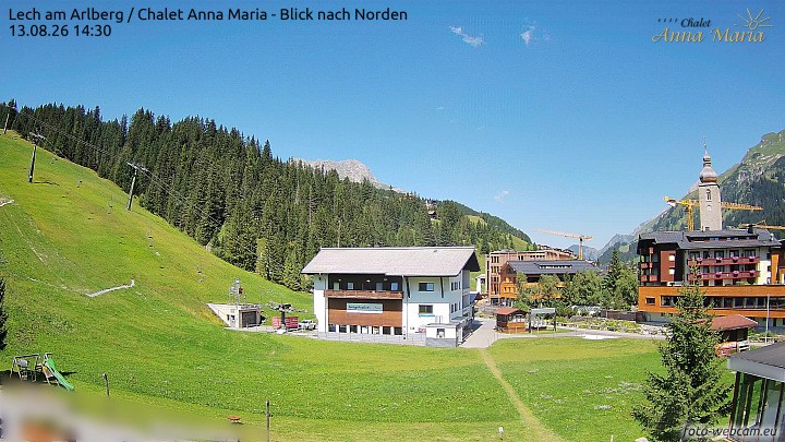 Archiv Foto Webcam Schlegelkopfareal, Lech
