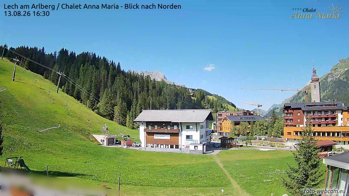 Archiv Foto Webcam Schlegelkopfareal, Lech