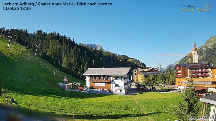 Archiv Foto Webcam Schlegelkopfareal, Lech