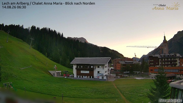 Archived image Webcam Lech (Chalet Anna Maria)
