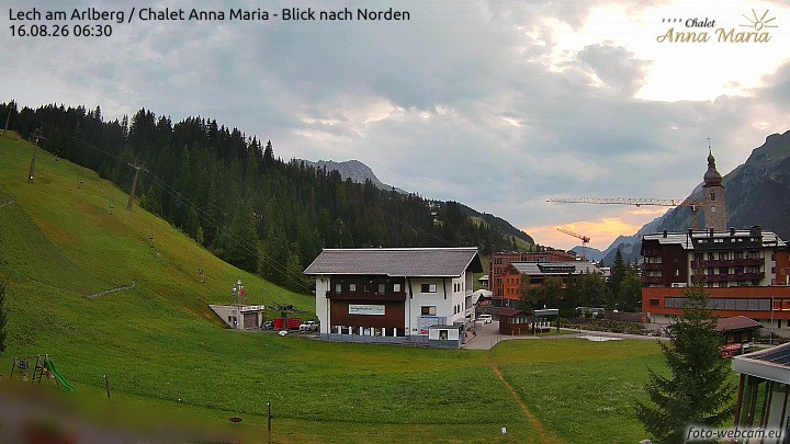 Archiv Foto Webcam Schlegelkopfareal, Lech