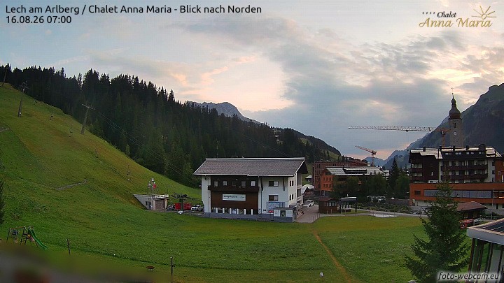 Archiv Foto Webcam Schlegelkopfareal, Lech