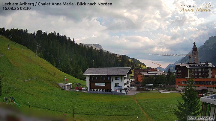 Archiv Foto Webcam Schlegelkopfareal, Lech