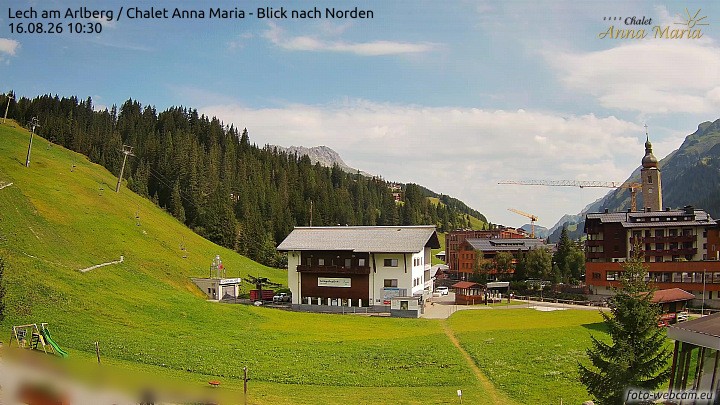 Archiv Foto Webcam Schlegelkopfareal, Lech