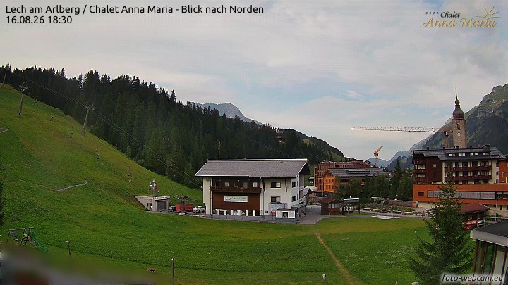 Archiv Foto Webcam Schlegelkopfareal, Lech