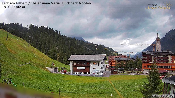Archiv Foto Webcam Schlegelkopfareal, Lech