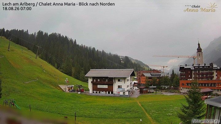 Archiv Foto Webcam Schlegelkopfareal, Lech