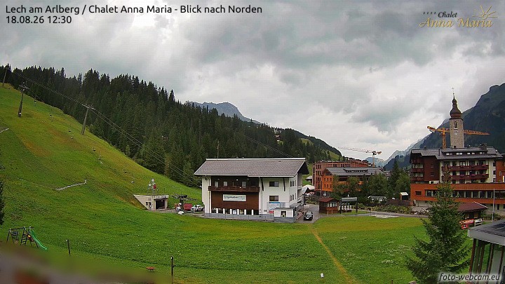 Archiv Foto Webcam Schlegelkopfareal, Lech