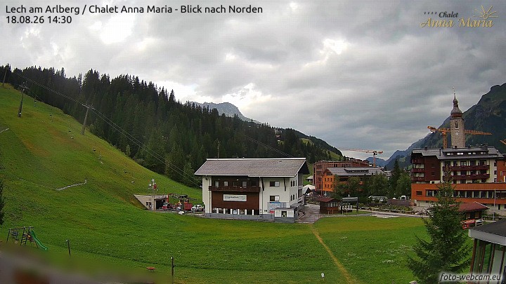 Archived image Webcam Lech (Chalet Anna Maria)