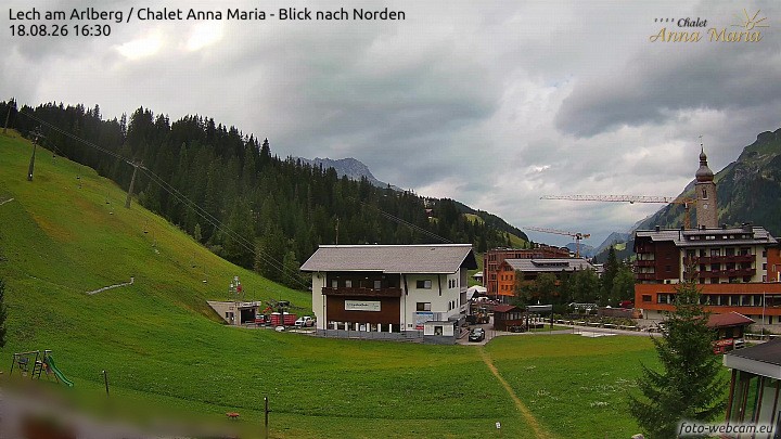 Archiv Foto Webcam Schlegelkopfareal, Lech