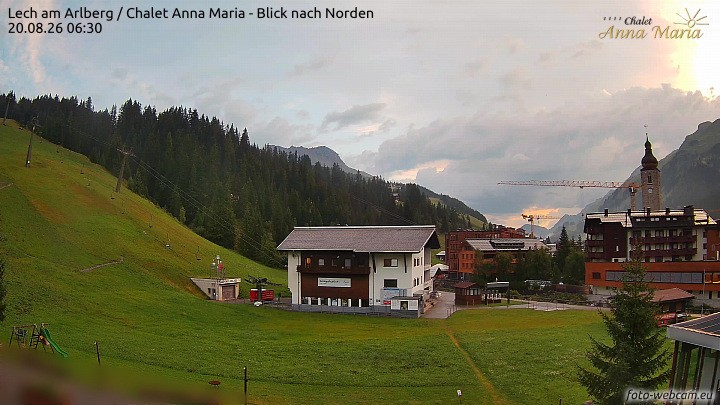 Archiv Foto Webcam Schlegelkopfareal, Lech