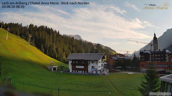 Archiv Foto Webcam Schlegelkopfareal, Lech