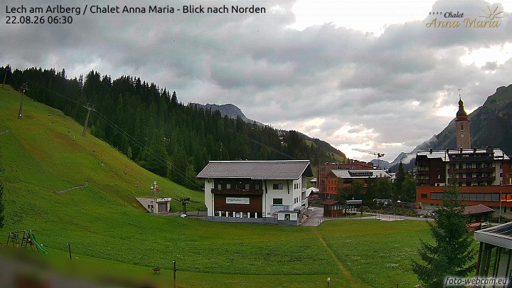 Archiv Foto Webcam Schlegelkopfareal, Lech