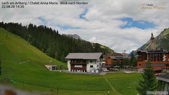 Archiv Foto Webcam Schlegelkopfareal, Lech