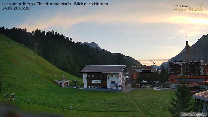 Archiv Foto Webcam Schlegelkopfareal, Lech